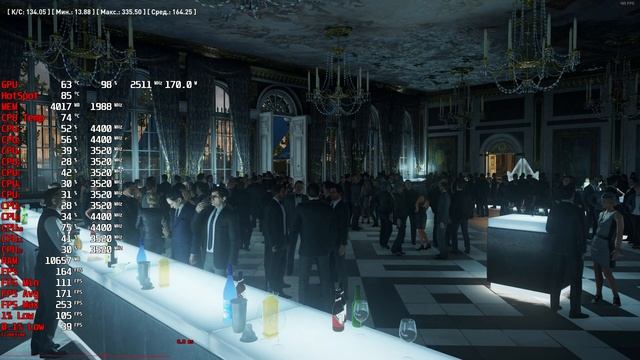 Hitman FullHD,1080p benchmark r7 5800X3D,RX 6700 XT dx12 смотреть онлайн