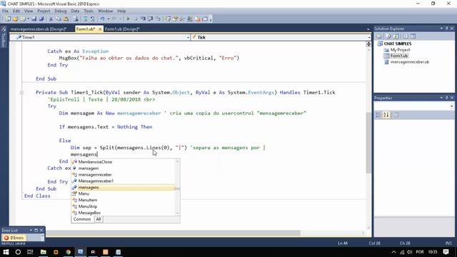 CHAT SIMPLES VB.NET e PHP PARTE 3 (OBTENDO) смотреть онлайн