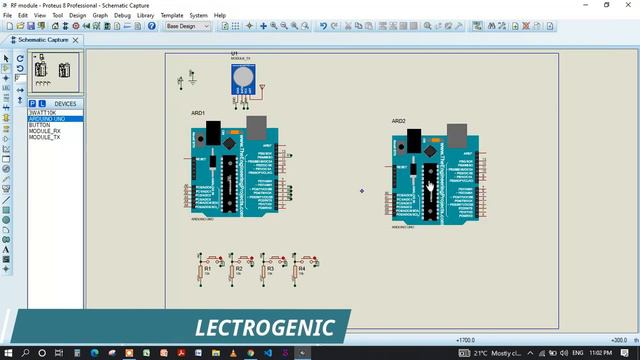 Interfacing RF module with Arduino UNO in proteus смотреть онлайн