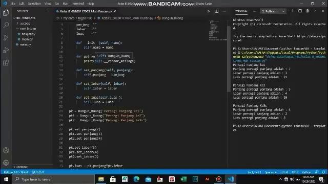 Program python menggunakan Visual Studio Code смотреть онлайн