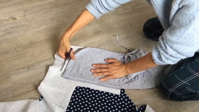 ХУДИ туника - дубликат с капюшоном Пуловер, свитер для девочки сшить легко без выкройки Hoody Kinde смотреть онлайн