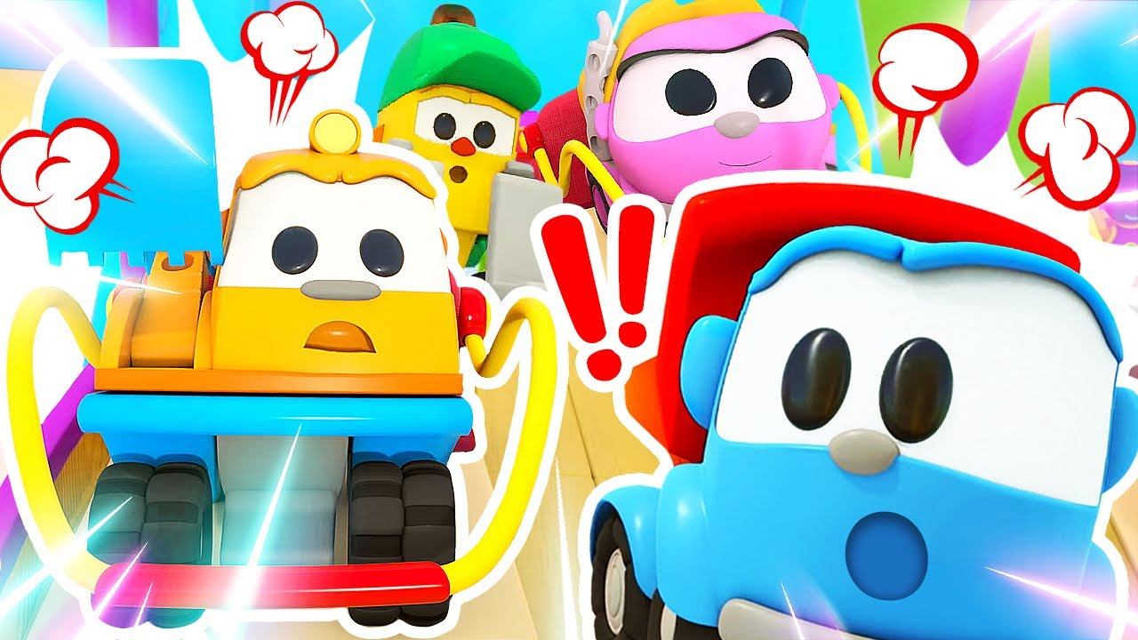 Грузовичок Лева - Аттракцион из корабля - Мультфильмы для детей про машинки - Сборник добрых серий смотреть онлайн