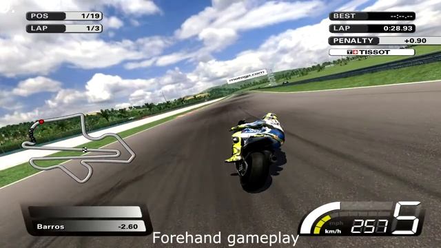 Forehand gameplay ~ MotoGP07 смотреть онлайн