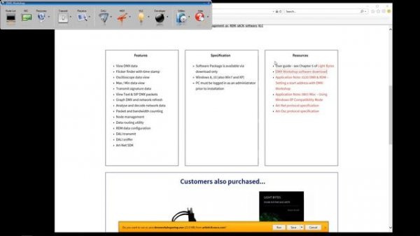 DMX Workshop Tutorial 1  Installation and NIC configuration