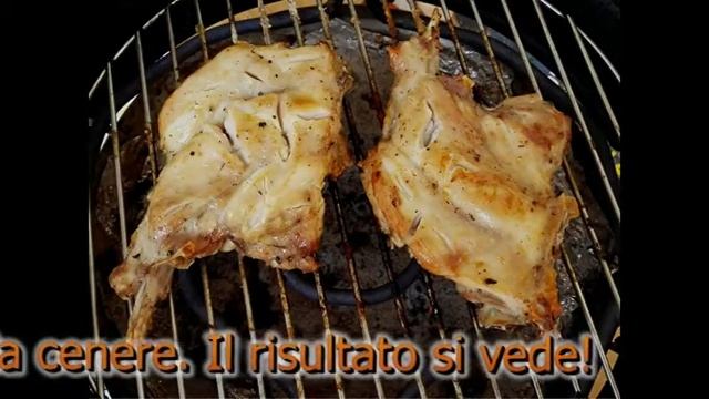 Coniglio in gratella...elettrica con sotto la cenere. смотреть онлайн