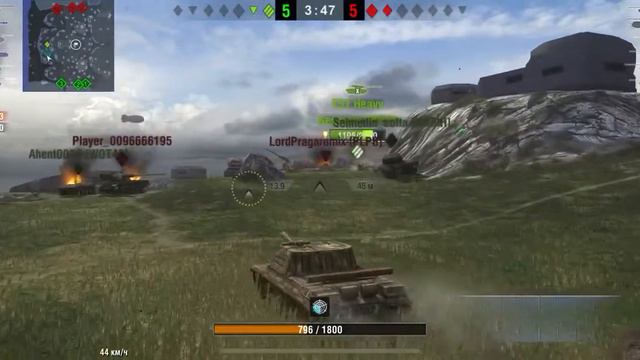 WOT Blitz Объект 268. Ох и тяжелый был бой. смотреть онлайн