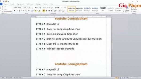 TỔ HỢP Ctrl+X, Ctrl+Y, Ctrl+V, Ctrl+Z, Ctrl+C là gì? Bạn đã biết.