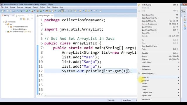 ArrayList set() and get() method in Java | ArrayList set() method | ArrayList get() method смотреть онлайн