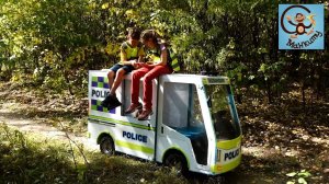 Дети и Машина - Полицейская машина, Джип на бездорожье, Волк и Снежные игры. Манкиту