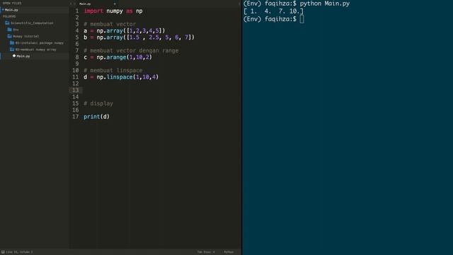 Belajar NumPy [Python Data Analisis] #02 - Membuat NumPy Array смотреть онлайн
