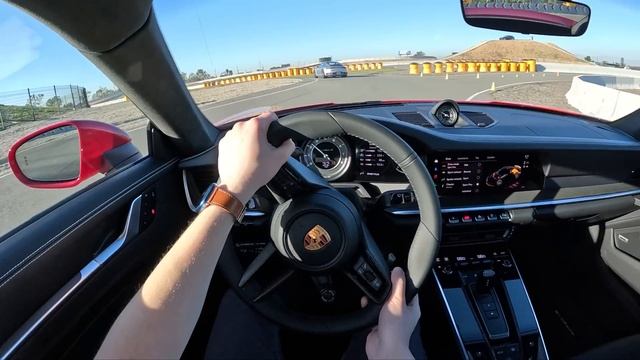 2023 Porsche 911 Turbo S - POV Driving At Porsche Experience Center Los Angeles (Binaural Audio)