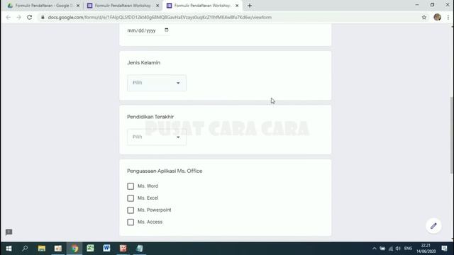 Cara Membuat Form Pendaftaran dengan Google Form смотреть онлайн