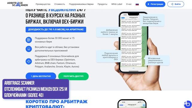 Обзор бота ArbitrageScanner | Лучший сканер арбитража криптовалют