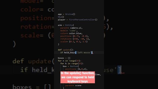 Create Player Arm - Minecraft in Python (Ursina Engine) Part 3 смотреть онлайн
