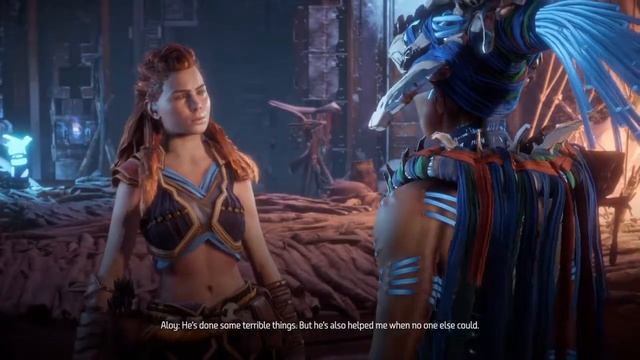 Horizon Zero Dawn Ourea Dialogue The Shaman's Path Quest Frozen Wilds DLC смотреть онлайн
