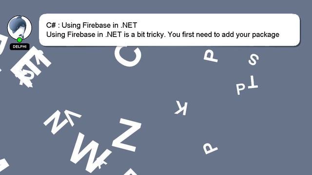 C# : Using Firebase in .NET смотреть онлайн