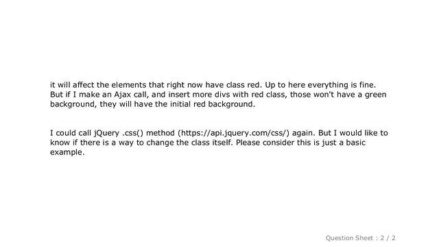 jQuery : Change CSS class properties with jQuery смотреть онлайн