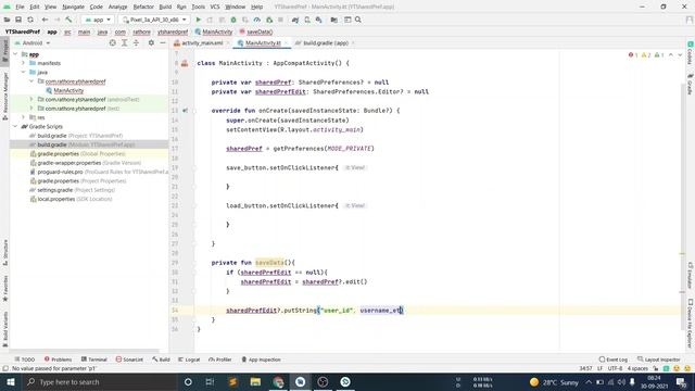 Saving and Retrieving Data from Shared Preferences in Android in Hindi || Save user data in android смотреть онлайн