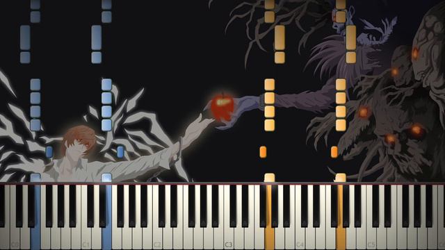 Death Note - L's Theme - Piano tutorial смотреть онлайн