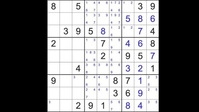 Sudoku solution – New York Times sudoku 26 February 2023 Hard level смотреть онлайн