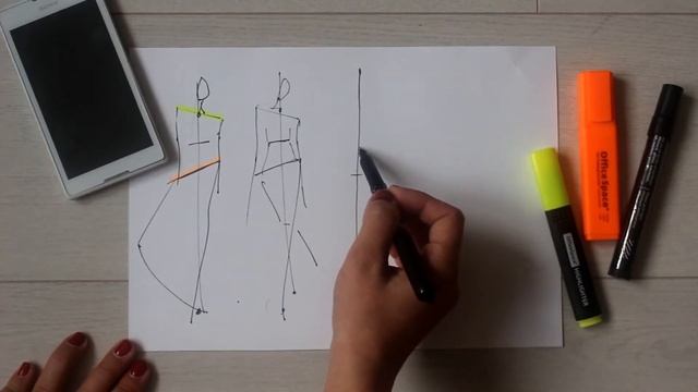 Как рисовать модные эскизы. Рисуем одежду. FASHION SKETCH. Советы дизайнера.Урок 2 смотреть онлайн