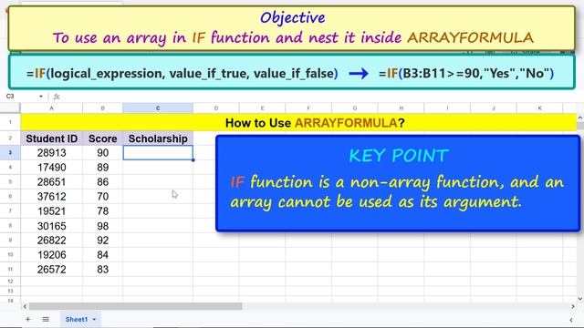 Google Sheets | ARRAYFORMULA | Function | How to Use | Example | Spreadsheet | Tutorial смотреть онлайн