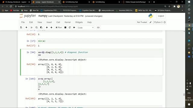 Python Numpy tutorial | Numpy tutorials for begineers | Numpy array | Part 3 смотреть онлайн