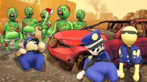 ЗОМБИ ИЩУТ НАС! СПРЯТАЛИСЬ В ОПАСНОЙ НЫЧКЕ ОТ ЗОМБИ! УГАРНЫЕ ПЛАСТИЛИНОВЫЕ ПРЯТКИ В HUMAN FALL FALT