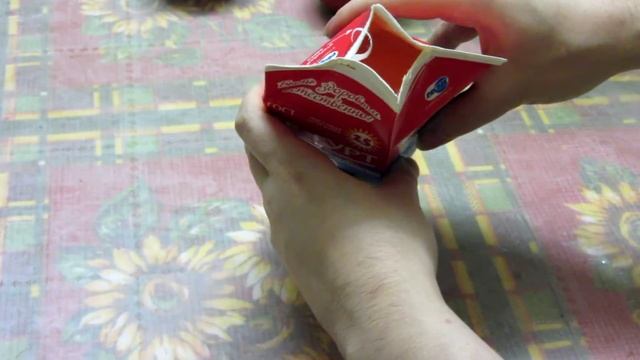 Как легко открыть коробку молока или кефира. смотреть онлайн