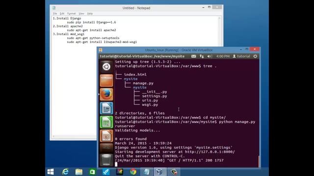 Django apache webserver setup смотреть онлайн