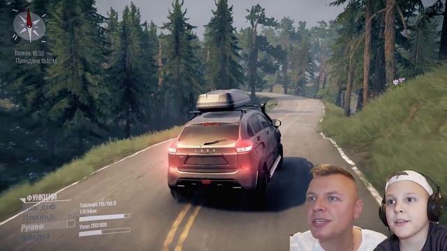 УТОПИЛИ ЛАДА X RAY ЕДЕМ против ВАЗ 1111 ОКА в Mudrunner от Игорюшины Игруши смотреть онлайн