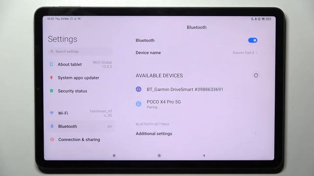 How to Connect Bluetooth Device on XIAOMI PAD 5 | Bluetooth Settings on XIAOMI PAD 5 смотреть онлайн