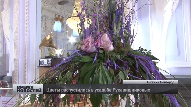 Выставка цветов открылась в усадьбе Рукавишниковых в Нижнем Новгороде смотреть онлайн