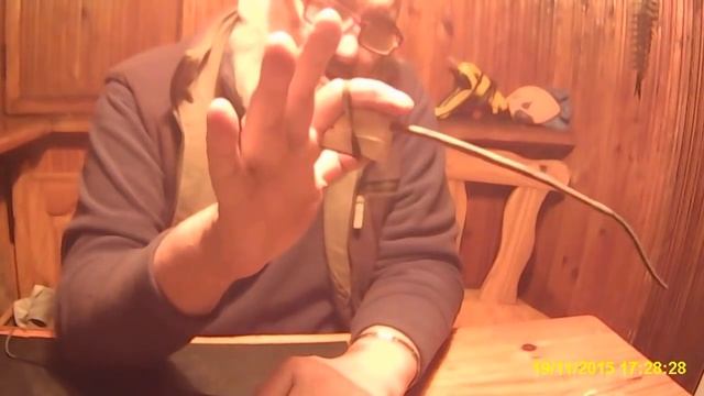 Изготовление удочки для зимней рыбалки с веточки дерева.Авторская работа. смотреть онлайн