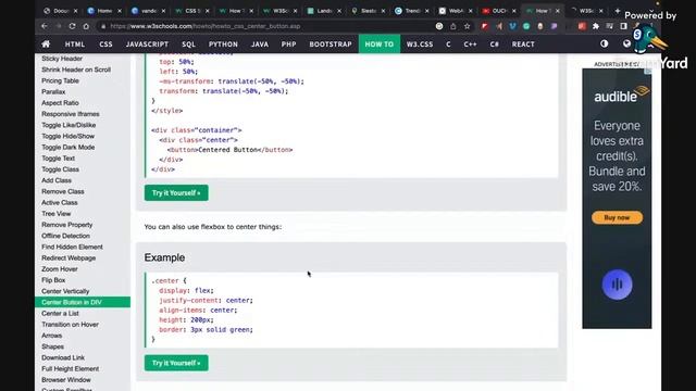 Center Button with Flexbox смотреть онлайн