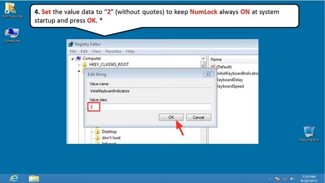 How to set NumLock key to always ON at Windows Startup (by default) смотреть онлайн