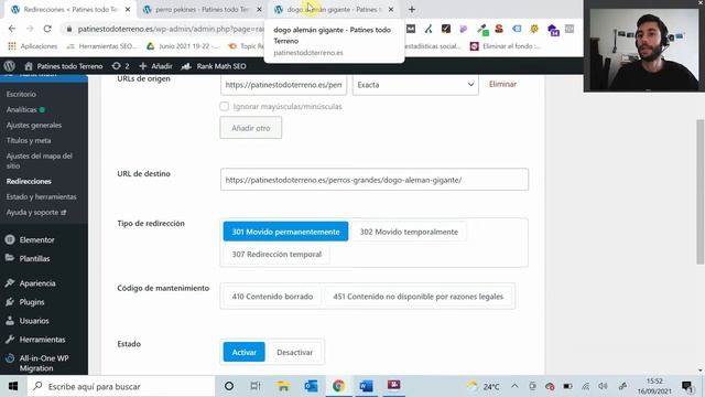 ✅Cómo hacer REDIRECCIONAMIENTOS con RANK MATH - ⚙️Redirecciones 301, 302 en WordPress смотреть онлайн