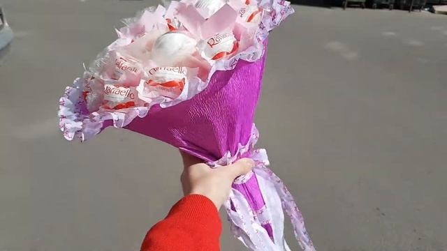 Букет из конфет и зефира. Вологда