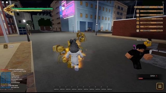 Стэнд STON FREE SKIN в Roblox [Crazy Diamond REWORK] Your Bizarre Adventure смотреть онлайн