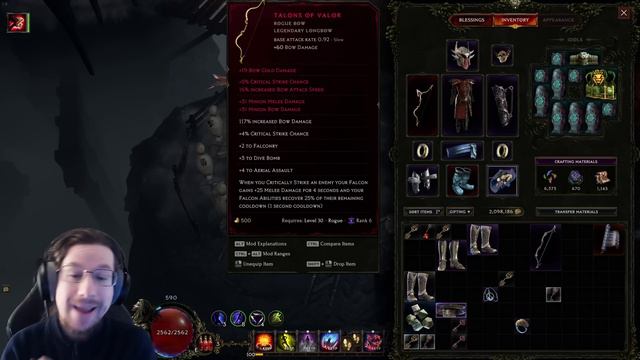 Last Epoch 1.0 Falconer Dive Bomb Does INSANE Damage!! (Build Guide)