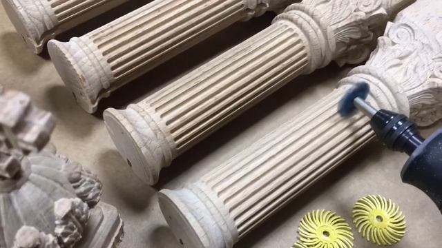Шлифовка резьбы по дереву щетками 3М Scotch-Brite Bristle смотреть онлайн