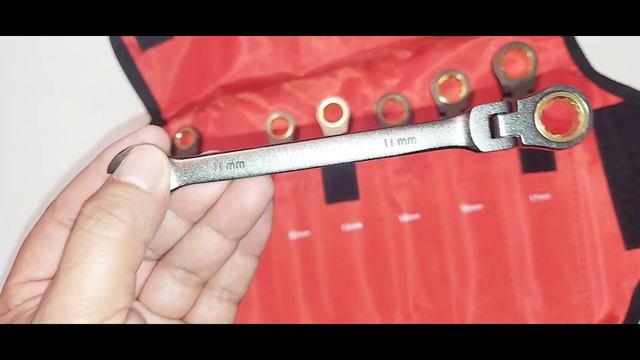 WORKPRO 8 pcs Flex-Head Ratchetig Combination Wrench set with Organizer Bag смотреть онлайн