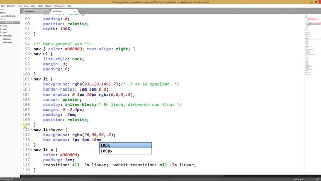 07) Tutorial HTML5 - PHP | Maquetación menu principal, imagen animado e CSS parte 2. смотреть онлайн