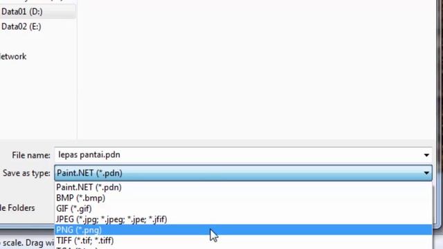 tutorial paint.net (bahasa) - 05 save ke png format смотреть онлайн