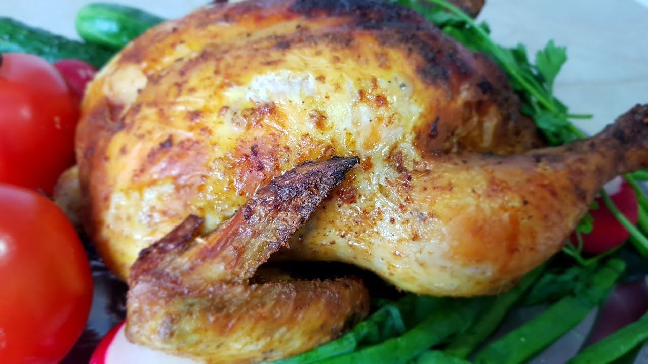 Домашняя курица по - цыгански в духовке. Запечённая курица в духовке. Gipsy cuisine. смотреть онлайн