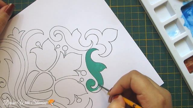 Symmetrical Drawing using Tracing Technique/ Freehand Drawing смотреть онлайн