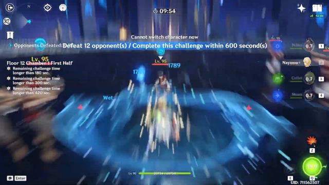 Genshin Impact 3.1 - Spiral Abyss: Moon spire (period 3) [Nilou testing] смотреть онлайн