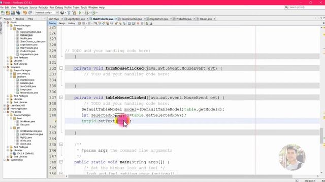 Learn Java jtable get selected row example смотреть онлайн