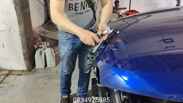 Удаление вмятин, спасение капота. Удаление вмятин без покраски. смотреть онлайн