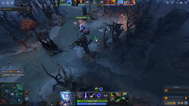 Dota 2 Luna 7365 MMR 19/5/15 (Kills/Deaths/Assists) Ranked Full Gameplay смотреть онлайн